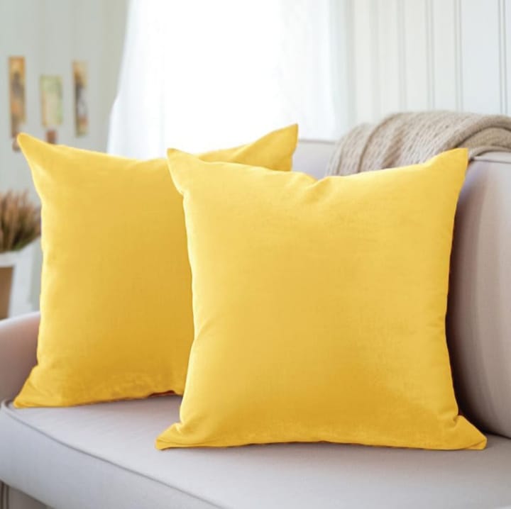 yellow-colour--plain-cushion-cover